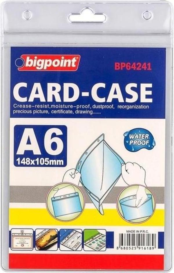 Bigpoint Kilitli Kart Poşeti Dikey A6 (105x148mm) - Image 1