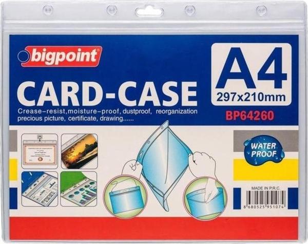 Bigpoint Kilitli Kart Poşeti Yatay A4 (297x210mm) - Image 1