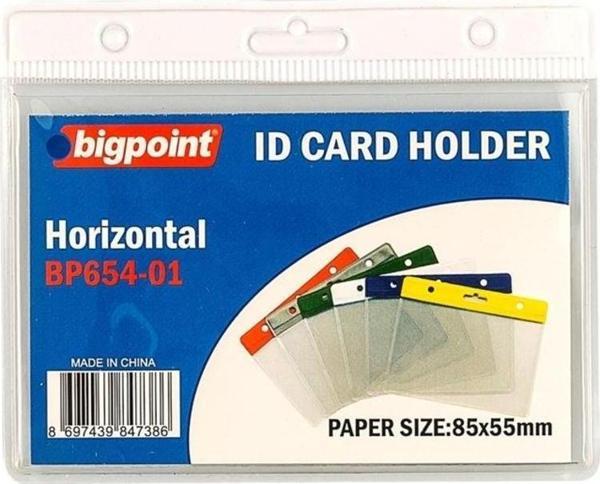 Bigpoint Kart Poşeti Yatay Beyaz 85x55mm - Image 1