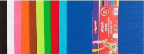 Bigpoint Keçe 20x30cm Karışık 10 Renk - Image 1