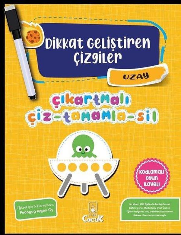 Dikkat Geliştiren Çizgiler - Uzay - Floki Çocuk - Image 1