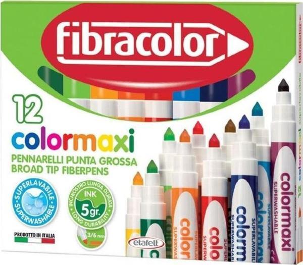 Fibracolor Colormaxi Jumbo Keçeli Kalem 12 Renk - Image 1