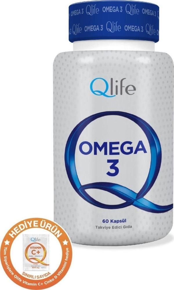 Qlife Omega 3 1200 Mg Balık Yağı 60 Softgel Kapsül - Image 1