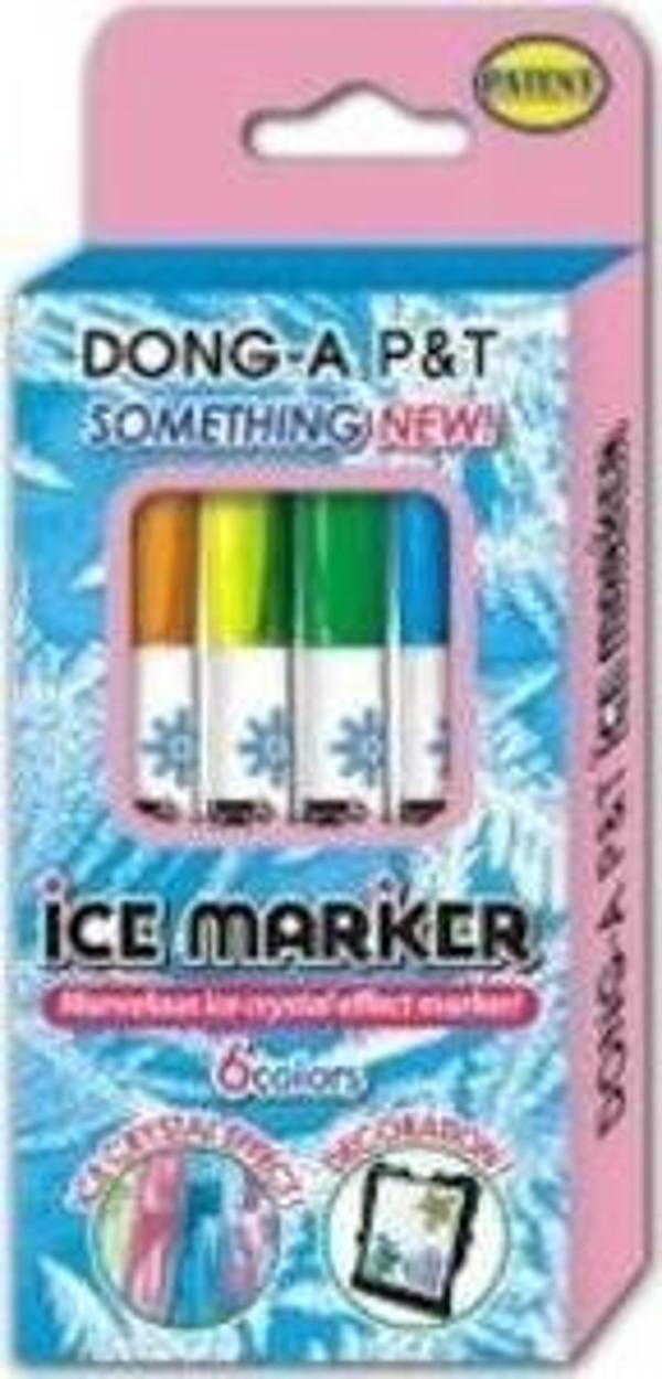 Dong-A Ice Marker Buz Görünümlü Keçeli Boya Kalemi 6 Renk - Image 1