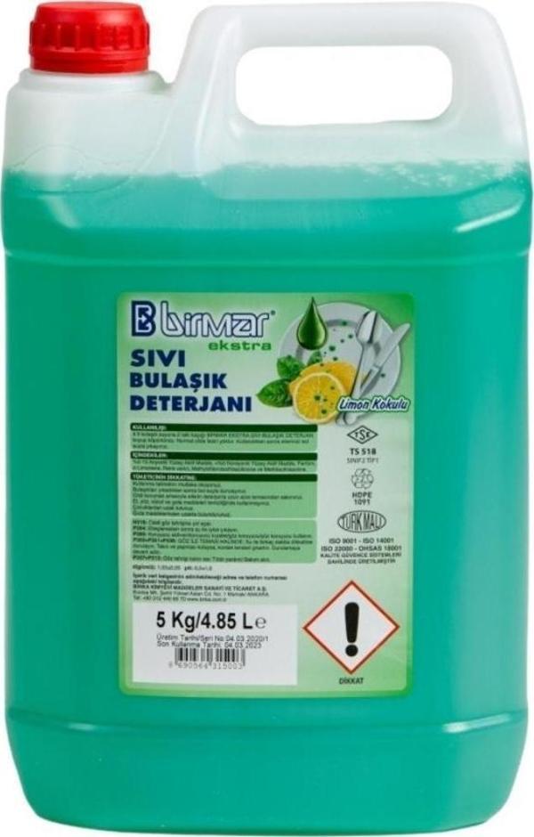 Birmar Extra Sıvı Bulaşık Deterjanı 4 Adet x 5 Kg. - Image 1
