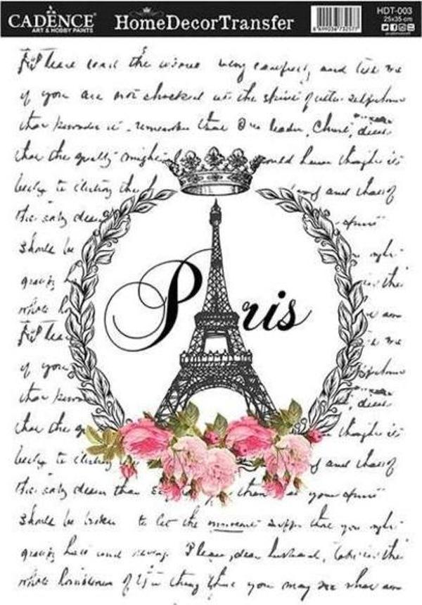 Cadence Home Decor Transfer 25x35 cm. HDT-003 - Image 1