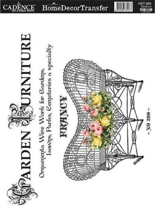 Cadence Home Decor Transfer 25x35 cm. HDT-005 - Image 1