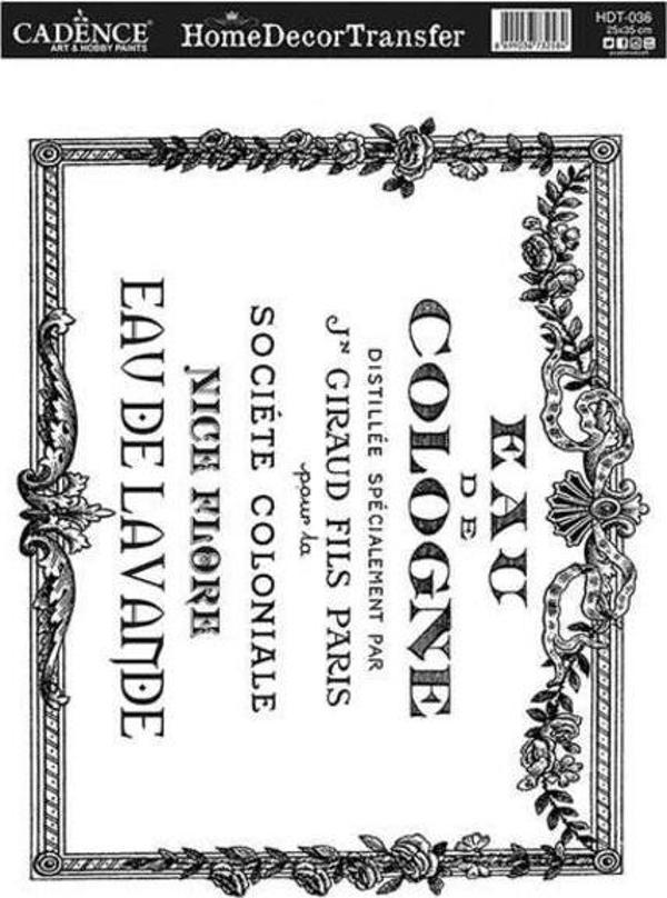 Cadence Home Decor Transfer 25x35 cm. HDT-036 - Image 1