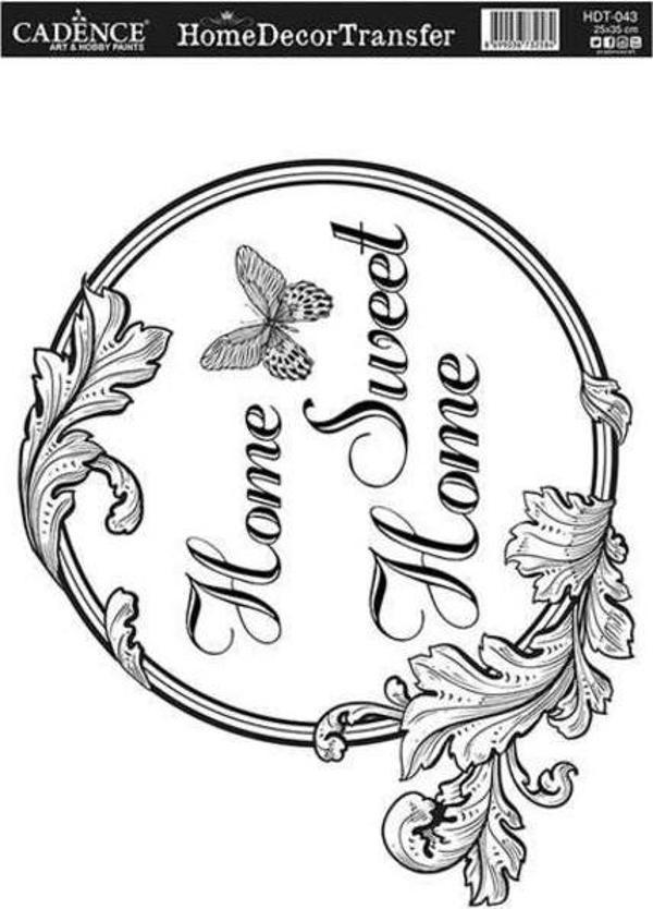 Cadence Home Decor Transfer 25x35 cm. HDT-043 - Image 1