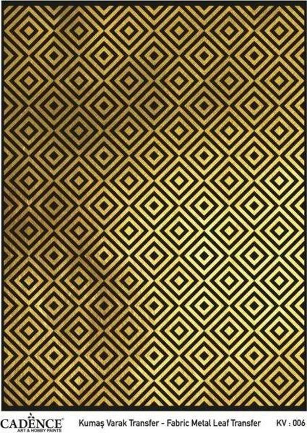 Cadence Altın Varak Kumaş Transfer 30x42 cm. KV-006 - Image 1