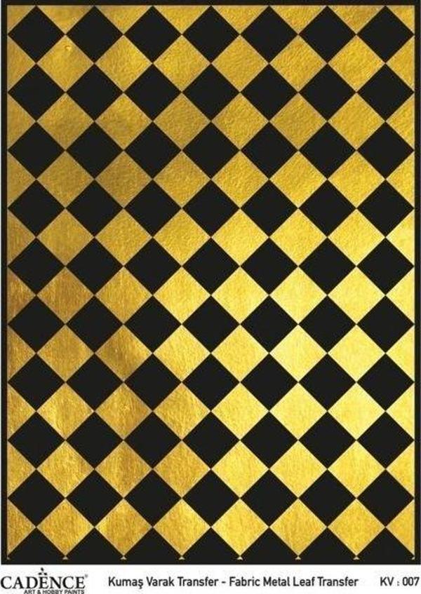 Cadence Altın Varak Kumaş Transfer 30x42 cm. KV-007 - Image 1