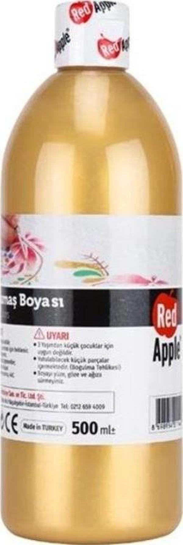 Red Apple Yaldız Kumaş Boyası 500 ml. METALİK ALTIN - Image 1