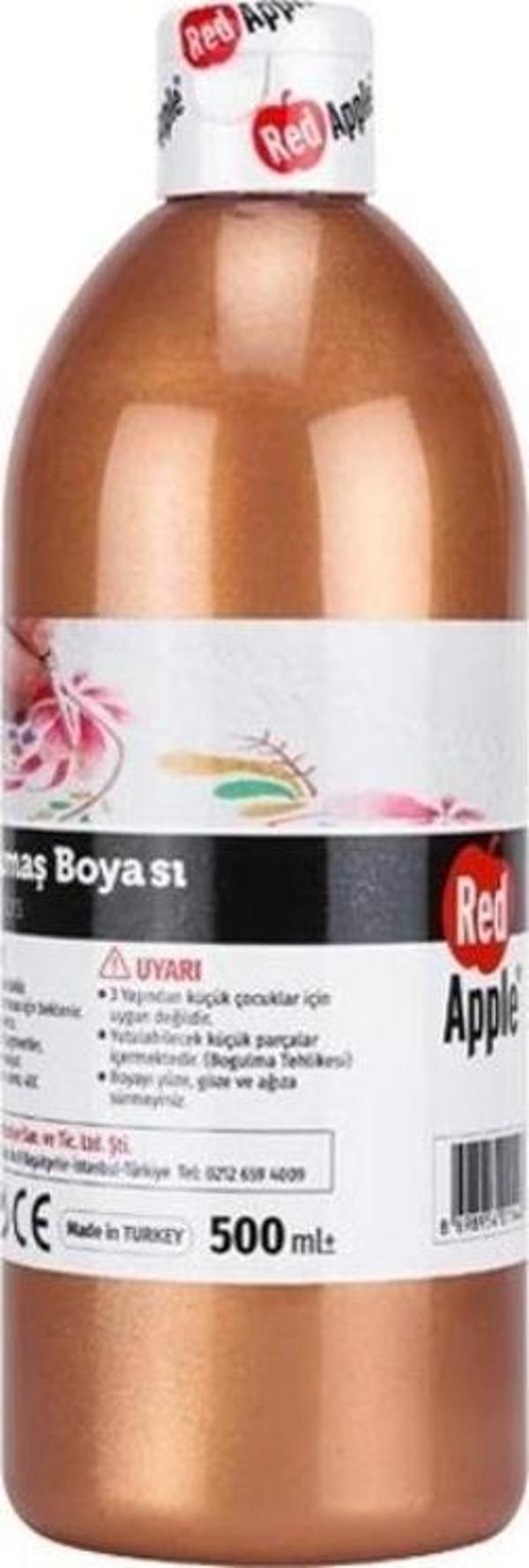 Red Apple Yaldız Kumaş Boyası 500 ml. METALİK BAKIR - Image 1