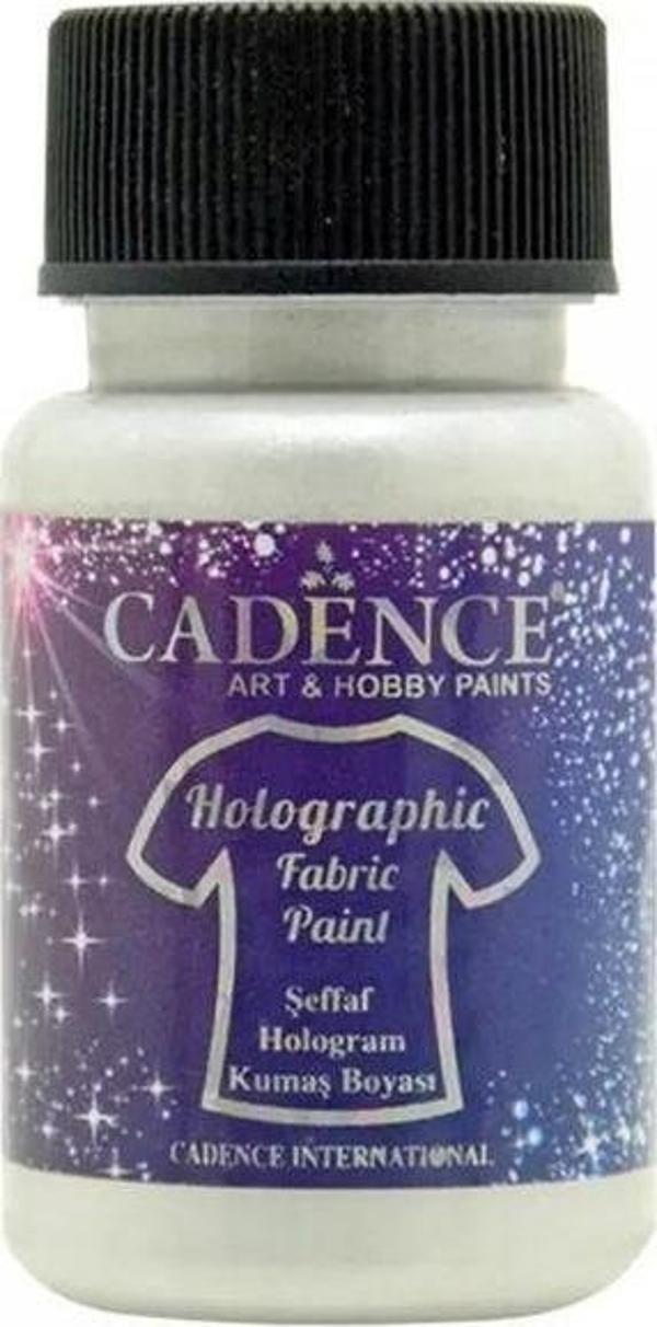 Cadence Şeffaf Hologram Simli Kumaş Boyası 50 ml - Image 1