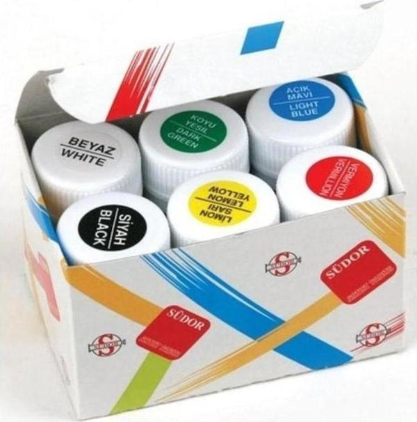 Südor Kumaş Boyası 6 Renk x 25 ml. Set - Image 1