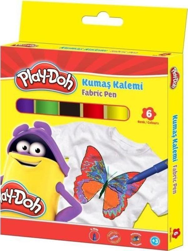 Play-Doh Kumaş Kalemi 6 Renk - Image 1