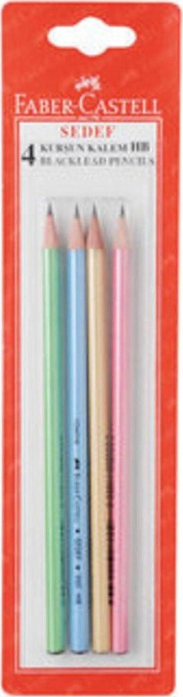 Faber-Castell Sedef Kurşun Kalem 4'lü - Image 1