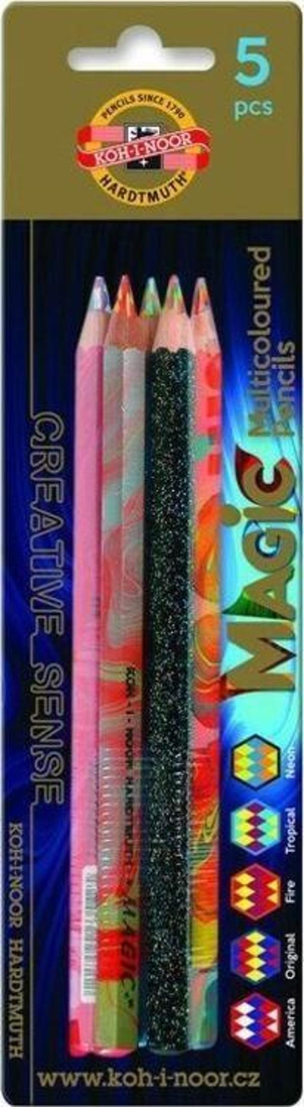 Koh-i Noor Magic Jumbo Renkli Kalem Seti 5'li Blister - Image 1