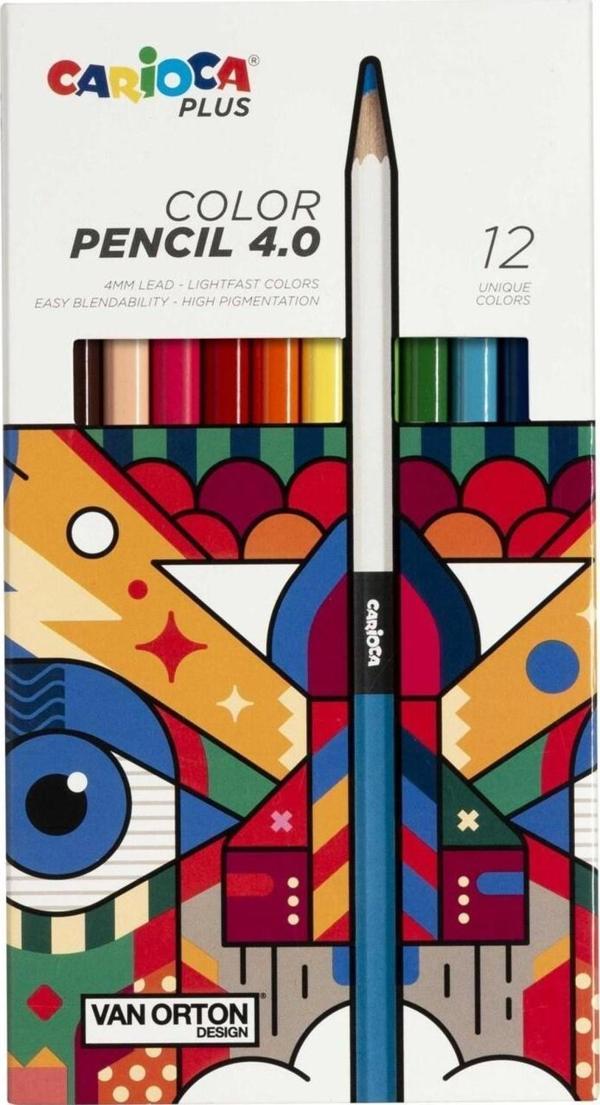CARİOCA PLUS 4.0 KURU BOYA KALEMİ 12Lİ - Image 1