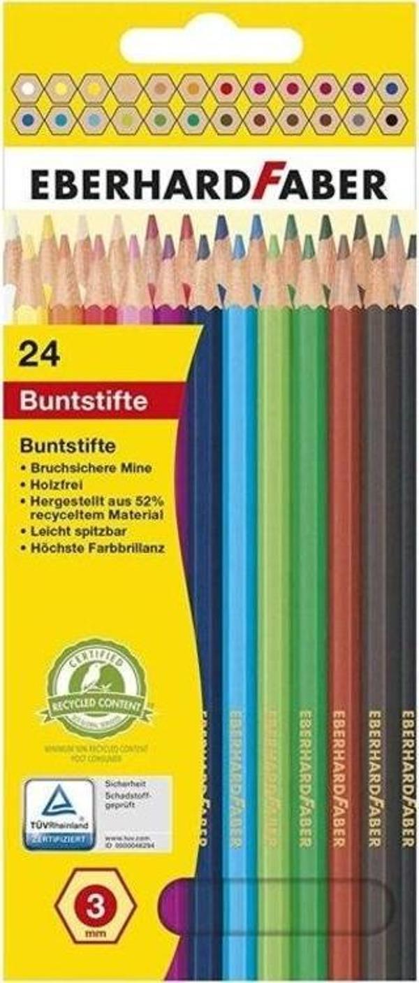 Eberhard Faber Kuru Boya Kalemi 24 Renk 3mm Mine - Image 1