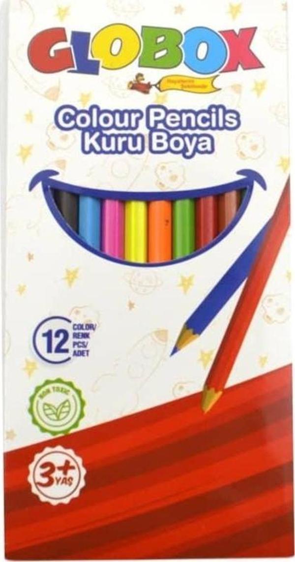 Globox Kuru Boya 12 Renk Tam Boy - Image 1