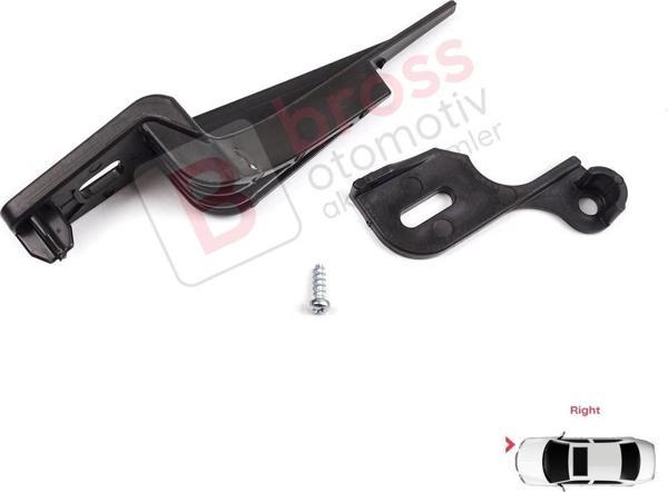 Ford Fiesta MK6 CB1 CCN B299 B409 2008-2013 8A6113W029 İçin Sağ Ön Far Ayak Tamir Seti  - Image 1