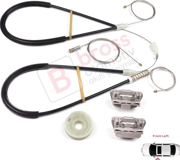 Ford Focus MK1 1998-2007 2/3 Kapı Hatchback Coupe 1331619 İçin Elektrikli Sol Cam Kriko Tamir Seti - Image 1