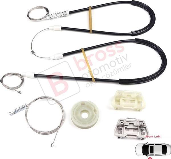 Ford Focus MK1 1998-2005 4/5 Kapı Hatchback Sedan Wagon 1138216 İçin Ön Sol Cam Kriko Tamir Seti - Image 1