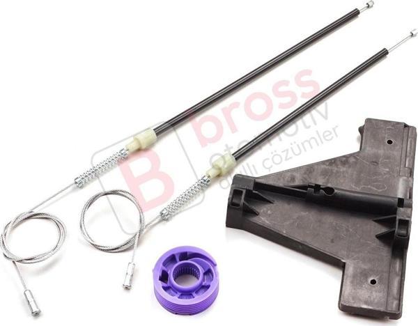 Audi A3 MK2 8P 8PA 8P1 2003-2013 4/5 Kapı 8P4839462 İçin Arka Sağ Cam Kriko Tamir Seti - Image 1