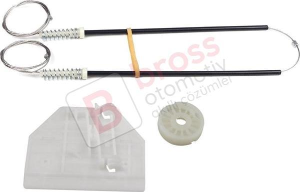 Audi A6 C6 S6 4F 4F2 4F5 2004-2011 4/5 Kapı 4F0839461 İçin Elektrikli Arka Sol Cam Kriko Tamir Seti - Image 1