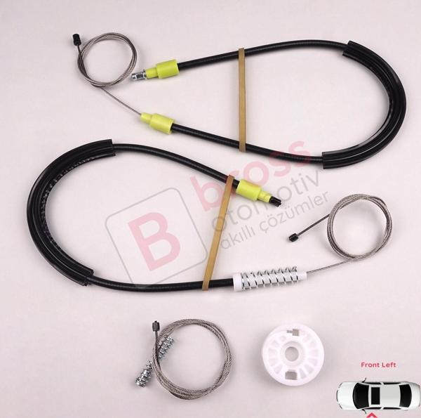 BMW 3 Serisi E90 E91 2004-2012 4/5 Kapı 51337140587 İçin Elektrikli Ön Sol Cam Kriko Tamir Seti - Image 1