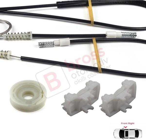 Land Rover Freelander MK1 1997-2006 3/5 Kapı LR006371 İçin Elektrikli Ön Sağ Cam Kriko Tamir Seti - Image 1