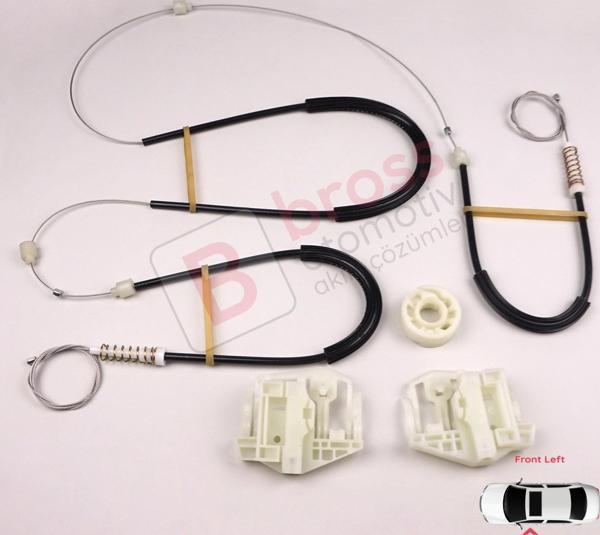 BMW X3 E83 2003-2011 SUV 51333448249 İçin Elektrikli Ön Sol Cam Kriko Tamir Seti - Image 1