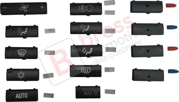 BMW X5 E53 E39 İçin 14 Parça Klima Kontrol Düğme Kapak Seti 6972163 - Image 1
