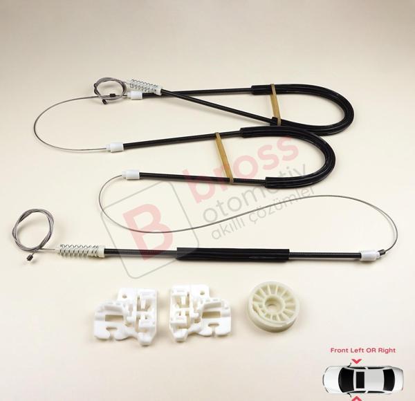BMW X5 E53 İçin Ön Sağ veya Sol Cam Kriko Seti 51338254912 - Image 1
