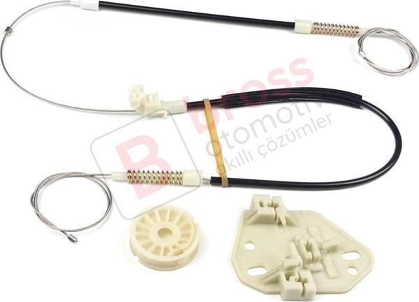 Mercedes Axor 2001-2005 Atego MK1 1998-2004 9737200346 İçin Sol Kapı Cam Kriko Tamir Seti - Image 1