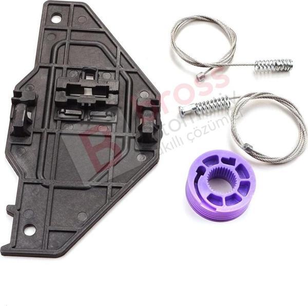 Citroen C5 MK2 MK3 RD/TD RC RD RW 2007-2018 4/5 Kapı 9223E2 İçin Elektrikli Arka Sol Cam Kriko Seti - Image 1