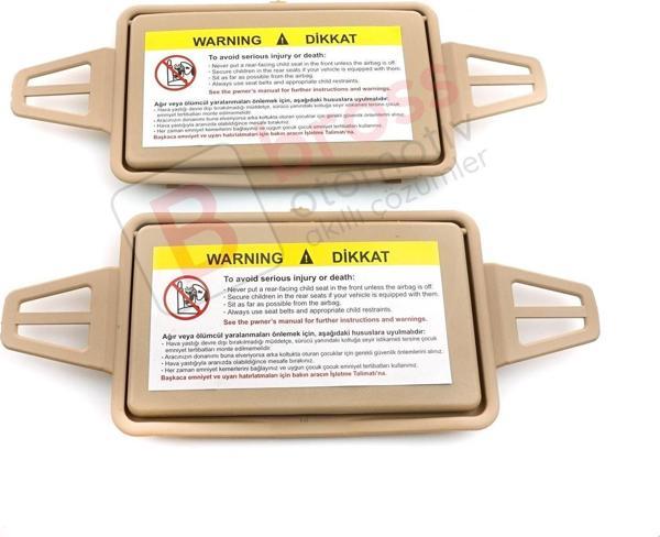 Mercedes W211 İçin Tan Rengi Güneşlik Ayna Kapağı Sağ ve Sol 2108102510 - Image 1
