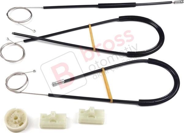 Mercedes Vito Viano Mixto MK2 W639 2003-2010 6397200146 İçin Ön Sağ Kapı Cam Kriko Tamir Seti - Image 1