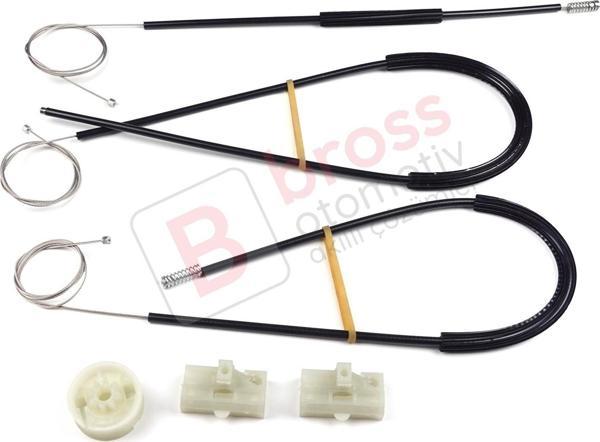 Mercedes Vito Viano Mixto MK2 W639 2003-2010 6397200046 İçin Ön Sol Kapı Cam Kriko Tamir Seti - Image 1