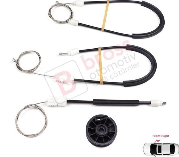 Nissan Primera P11 WP11 1996-2002 4/5 Kapı 807002F000 İçin Elektrikli Ön Sağ Cam Kriko Tamir Seti - Image 1
