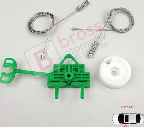 Fiat Linea 323 110 2007-2018 51892561 İçin Elektrikli Ön Sol Kapı Cam Kriko Tamir Seti - Image 1
