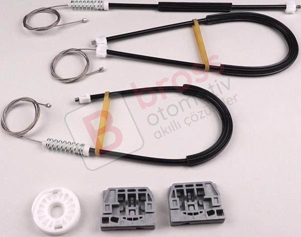 VW Caddy MK3 2004-2015 İçin Ön Sağ Kapı Cam Kriko Tamir Seti - Image 1