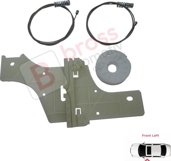 Peugeot 508 MK1 W23  8D 8E 2010-2018 4/5 Kapı 9221GY İçin Elektrikli Ön Sol Cam Kriko Tamir Seti - Image 1