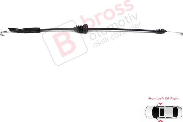 VW Golf Bora Jetta MK4 İçin Ön Kapı İç Açma Teli 1J4837085F - Image 1