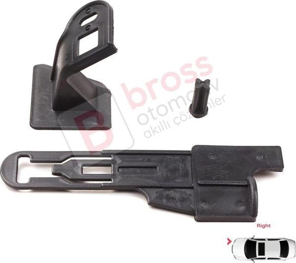 Renault Fluence L3 L30 2009-2020 260601089R İçin Sağ Ön Taraf Far Tamir Seti  - Image 1
