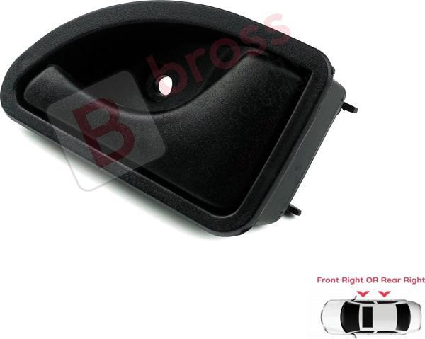 Renault Kangoo Twingo MK1 İçin İç Sağ Kapı Kolu Siyah 7700309314 - Image 1