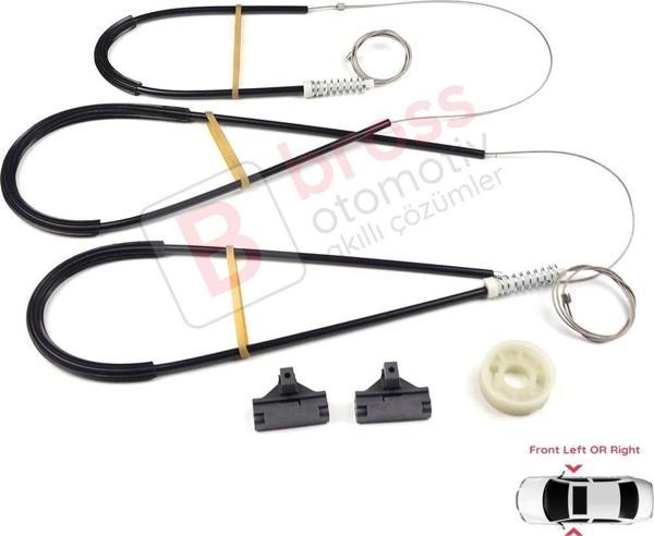 VW Lupo Seat Arosa 1998-2005 3- Kapı 6X0837461 6X0837462 İçin Ön Sol veya Sağ Cam Kriko Tamir Seti - Image 1