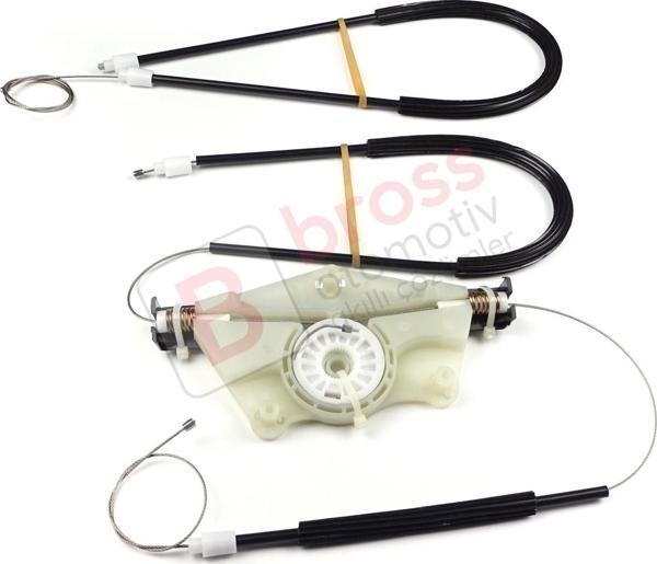 VW New Beetle 1997-2011 3-Kapı Hatchback 1CM898655 İçin Elektrikli Ön Sol Kapı Cam Kriko Tamir Seti - Image 1