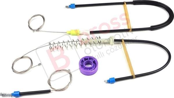 VW Phaeton 3D MK1 2002-2016 LWB Uzun Şase 3D7839462 İçin Arka Sağ Kapı Cam Kriko Tamir Seti - Image 1